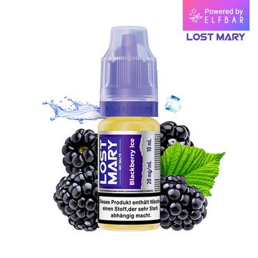 10x Lost Mary Liquid Blackberry Ice 10ml