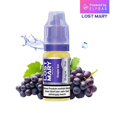 10x Lost Mary Liquid Grape Ice 10ml