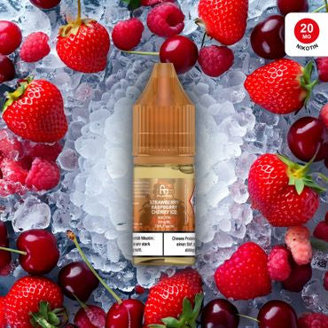 10x RandM Liquid - Strawberry Raspberry Cherry Ice