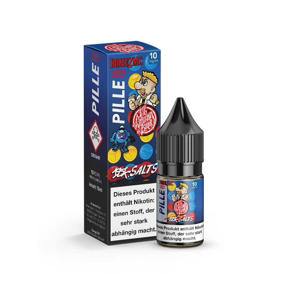 187 Strassenbande Nikotinsalz - Pille Bonez MC - 10ml Liquid 10mg