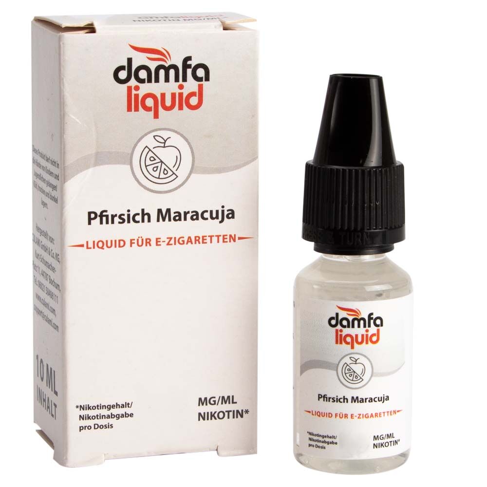 damfaliquid Pfirsich Maracuja 12mg 10ml