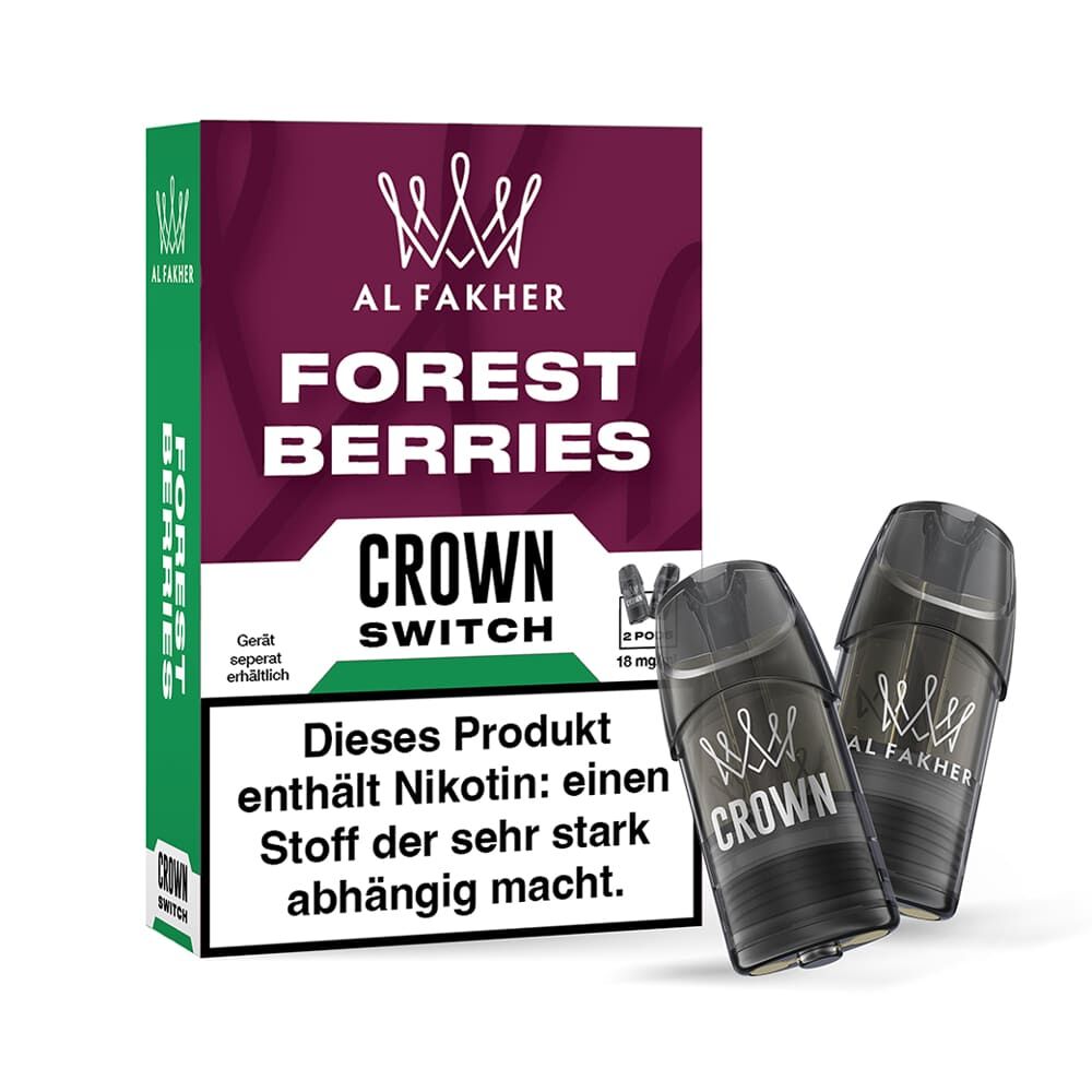 2x Al Fakher Crown Switch Pod - Forest Berries - 18mg Nikotinsalz 2ml