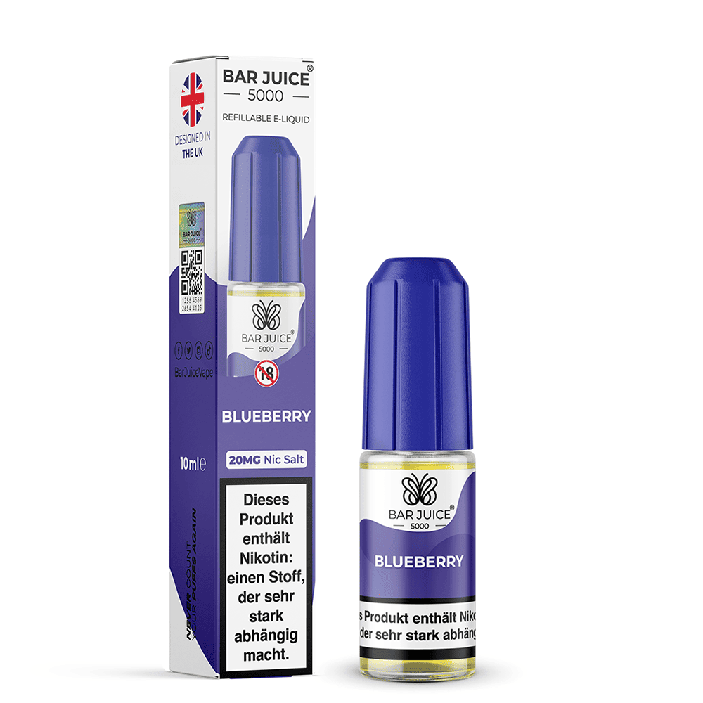 Bar Juice 5000 Nikotinsalz - Blueberry - Liquid 20mg 10ml