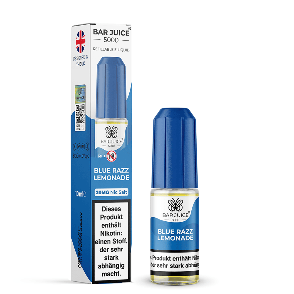 Bar Juice 5000 Nikotinsalz - Blueberry Razz Lemonade - Liquid 20mg 10ml