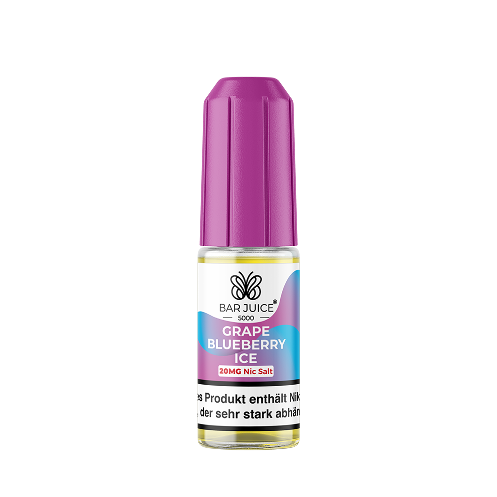 Bar Juice 5000 Nikotinsalz - Grape Blueberry Ice - Liquid 20mg 10ml