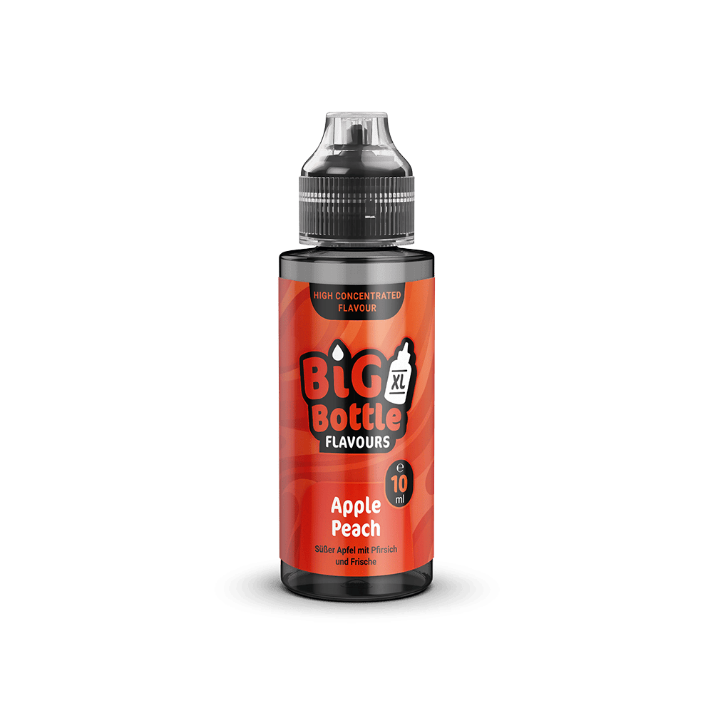 Big Bottle Flavours Longfill - Apple Peach - 10ml Aroma in 120ml Flasche