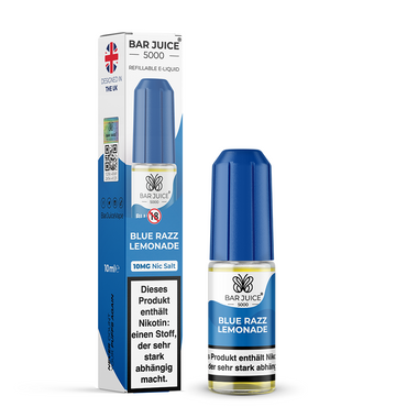 10x Bar Juice 5000 10ml Nikotinsalzliquid Blue Razz Lemonade