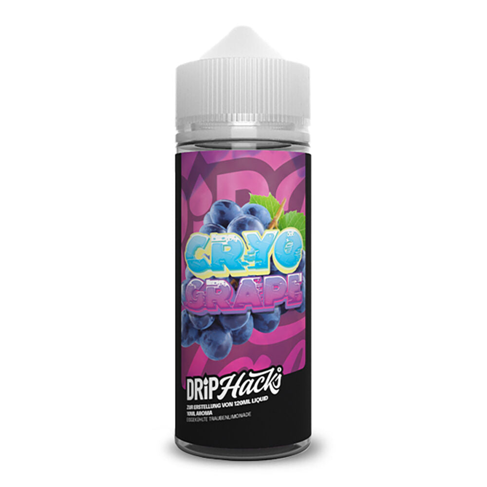 Drip Hacks Longfill - Cryo Grape - 10ml Aroma in 120ml Flasche