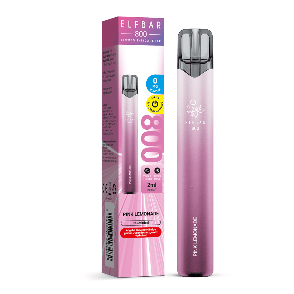 Elfbar 800 Einweg E-Zigarette - Pink Lemonade - 0mg
