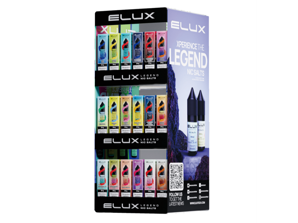 Elux - Nikotinsalz Liquid - Leer-Display