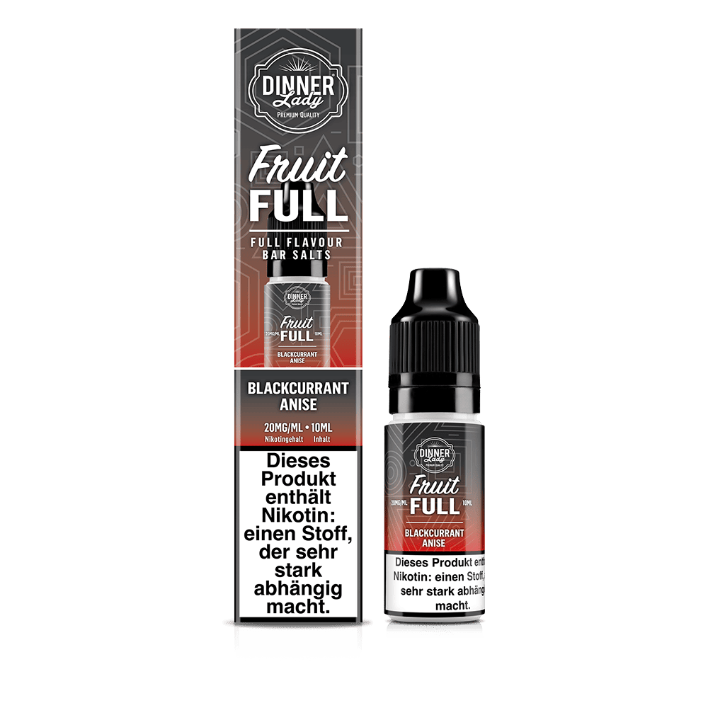Dinner Lady Fruit Full Nikotinsalz Blackcurrant Anise Liquid