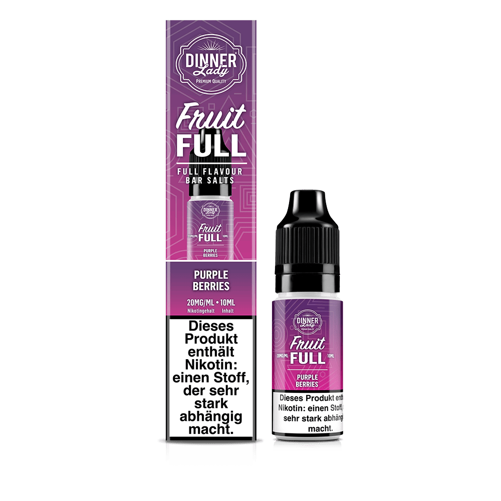 Dinner Lady Fruit Full Nikotinsalz - Purple Berries - 10ml Liquid 20mg