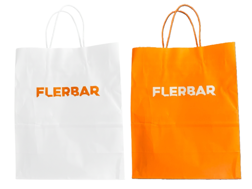 Flerbar Papiertragetaschen 500 Stück