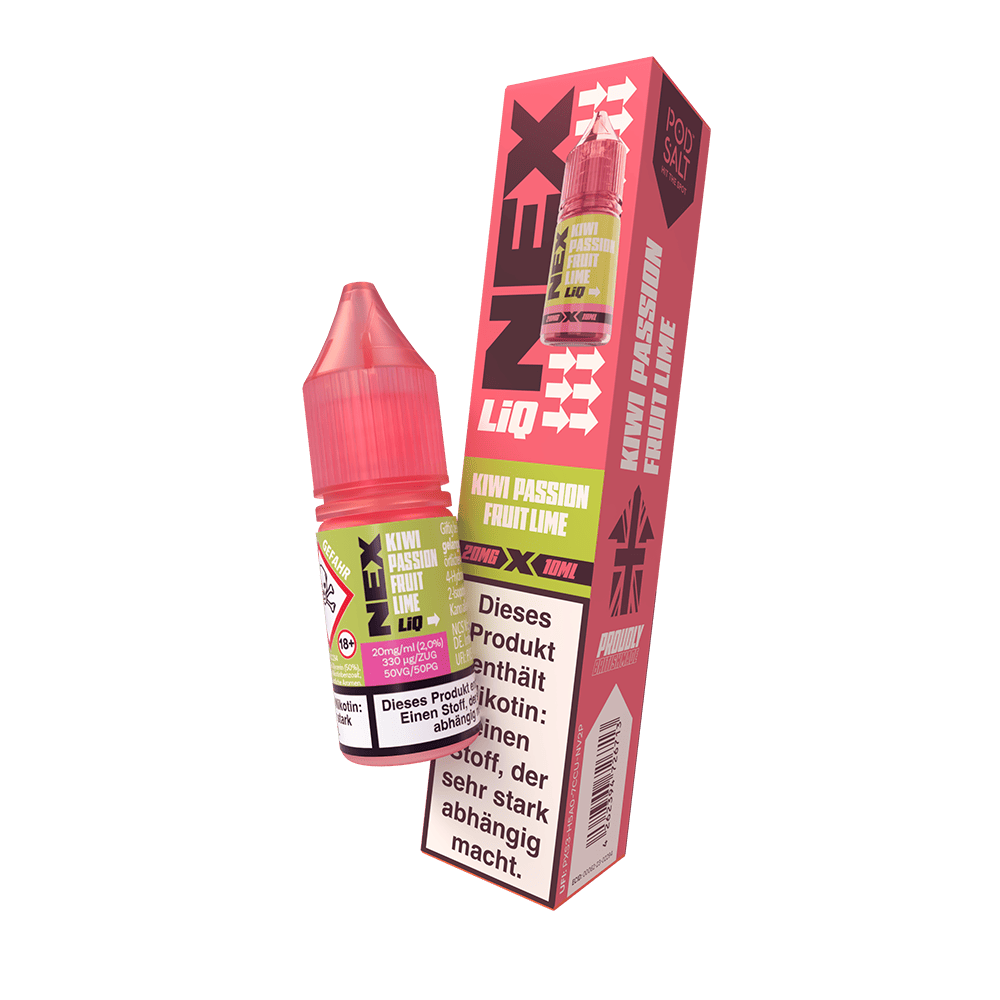 Nex Liq Nikotinsalz - Kiwi Passionfruit Lime - 20mg Liquid 10ml