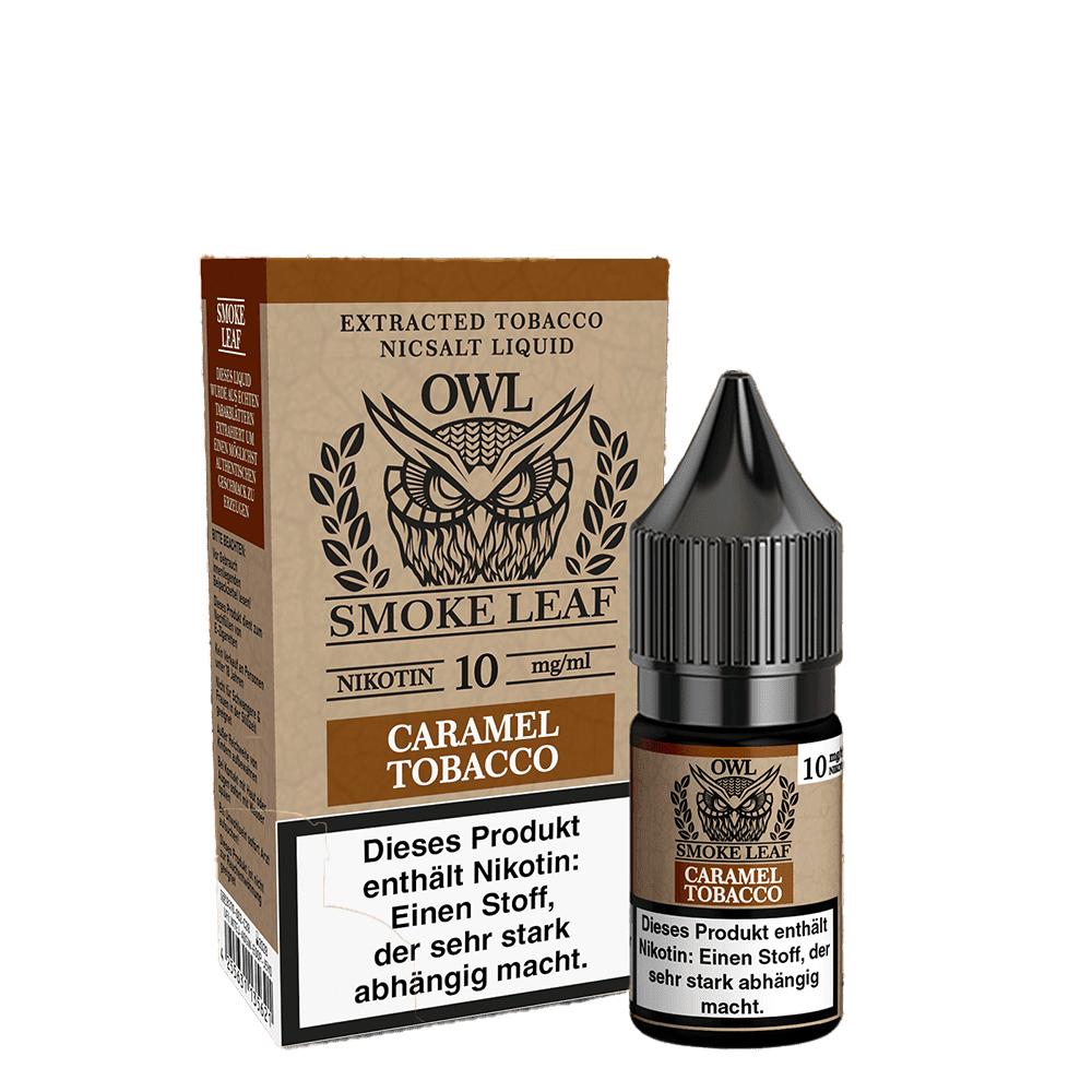 OWL Smoke Leaf Nikotinsalz - Caramel Tobacco - 10ml Liquid 10mg
