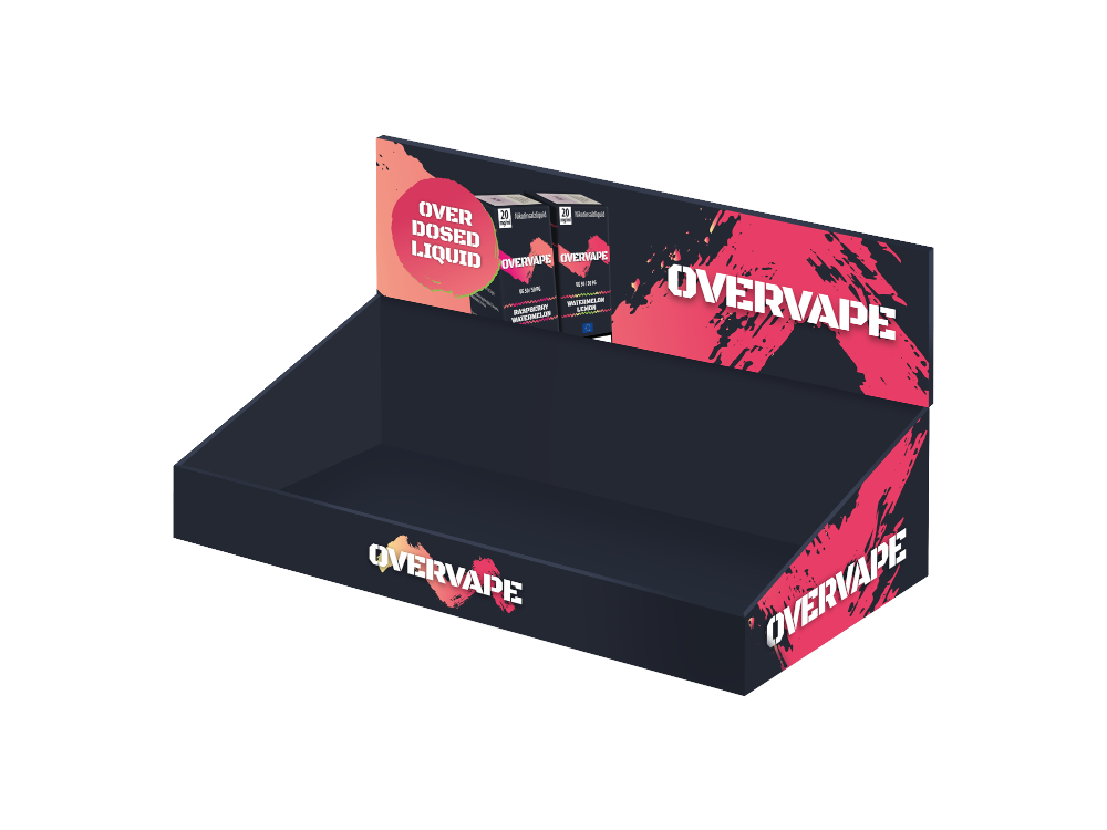 Overvape Liquid Leer-Display 1 Ebene