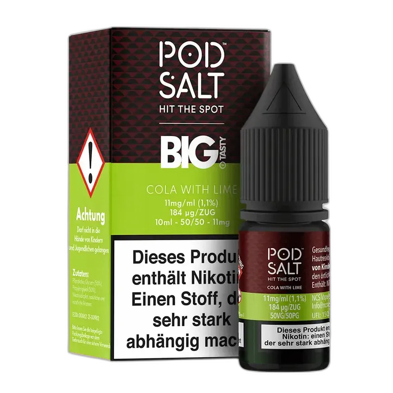 Pod Salt Fusion - Cola with Lime - 10ml Liquid 11mg Nikotinsalz