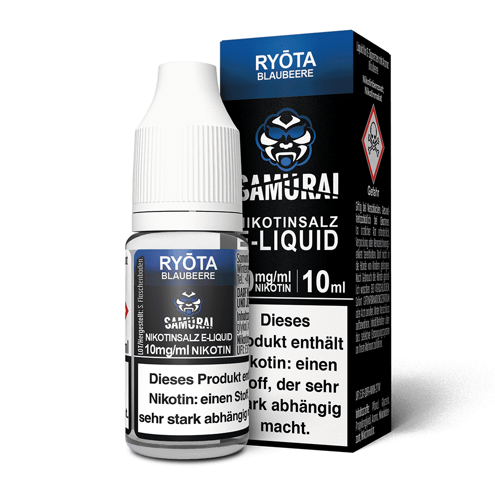 Samurai Nikotinsalz - Ryota Blaubeere - Liquid 10mg 10ml