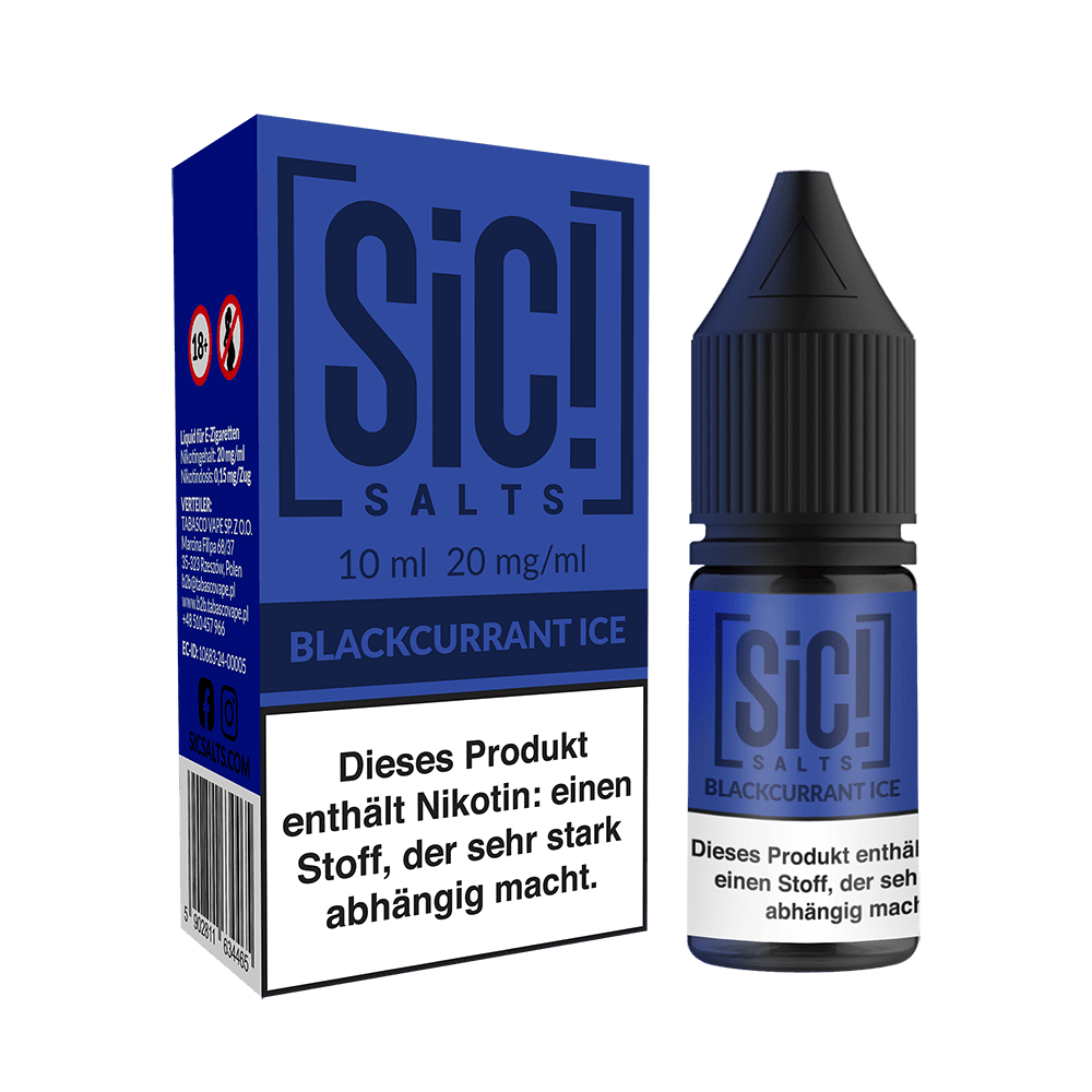 SIC Nikotinsalz Blackcurrant Ice - 10ml Liquid