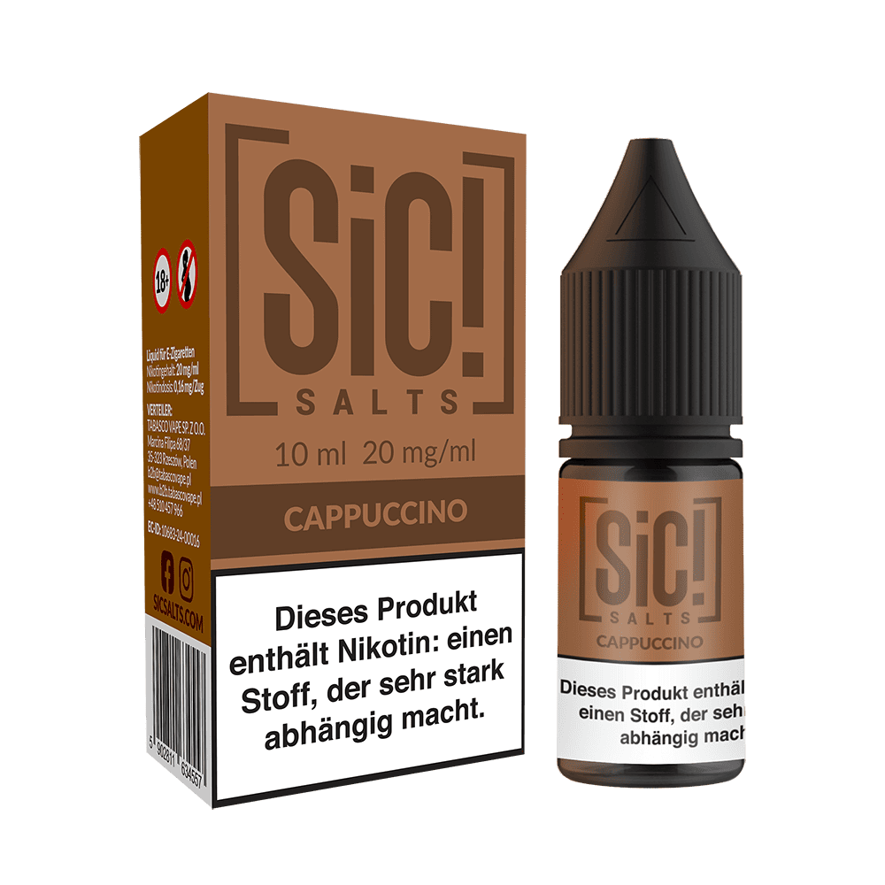 SIC Nikotinsalz Cappuccino - 10ml Liquid