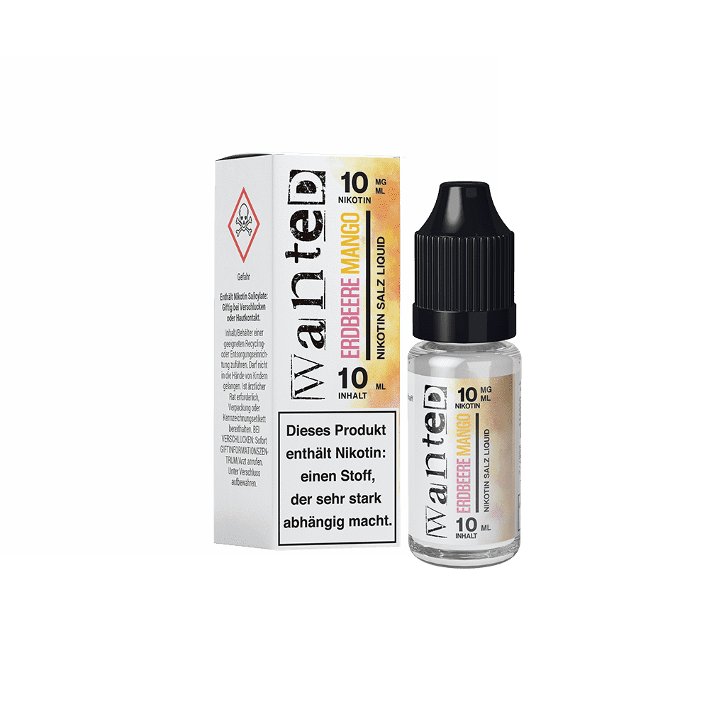 Wanted Nikotinsalz Erdbeere Mango Overdosed Liquid