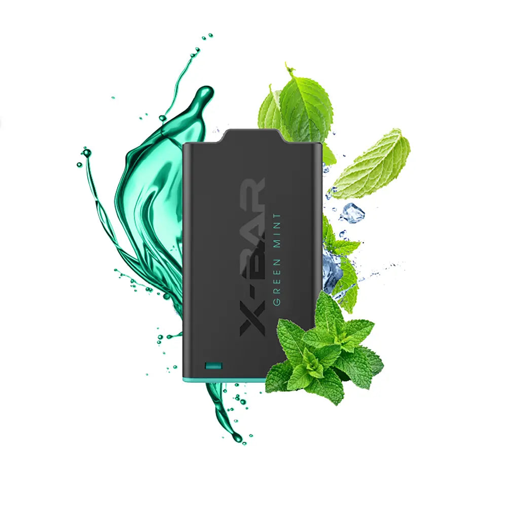 X-Bar - X-Shisha Pod - Green Mint - 7ml 0mg