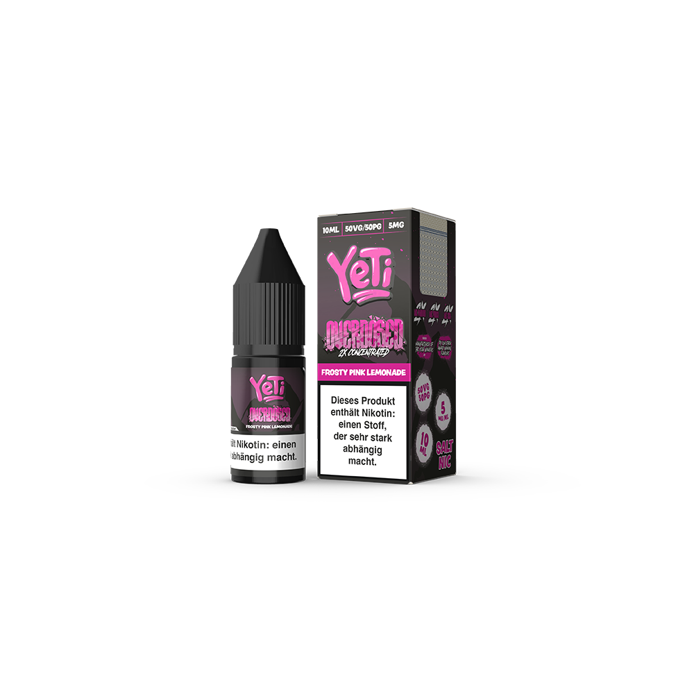 Yeti Nikotinsalz Frosty Pink Lemonade Overdosed Liquid