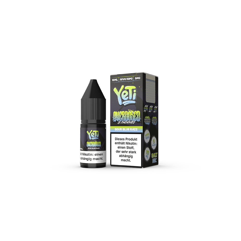 Yeti Nikotinsalz Sour Blue Razz Overdosed Liquid
