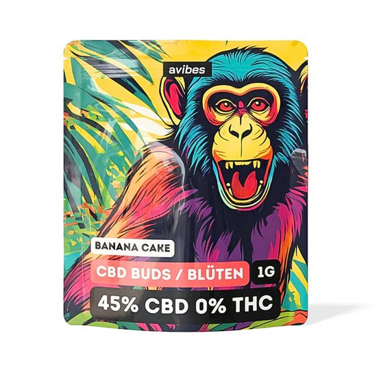 avibes CBD Blüte - Banana Cake 45% 1g