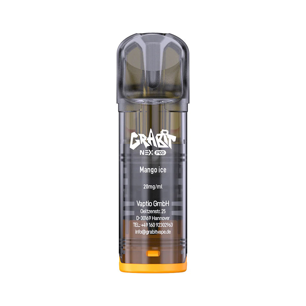 Grabit Nex - POD - Mango Ice 2% Nikotin 600 Züge (2 Pods)
