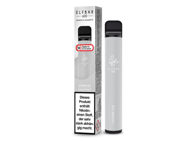 [Paket] 10 x ELFBAR 600 Lychee Ice 20mg Nikotin