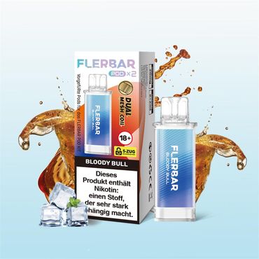 [Paket] 10 x Flerbar Pods - Bloody Bull - 20mg Nikotin