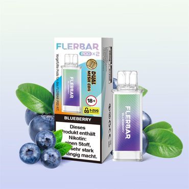 [Paket] 10 x Flerbar Pods - Blueberry - 20mg Nikotin