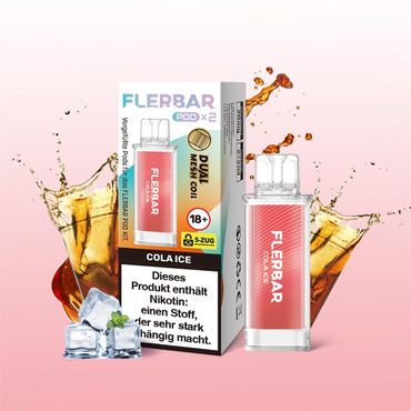[Paket] 10 x Flerbar Pods - Cola Ice - 20mg Nikotin