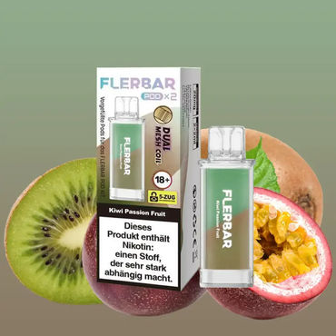 [Paket] 10 x Flerbar Pods - Kiwi Passion Fruit - 20mg Nikotin