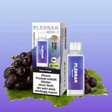 [Paket] 10 x Flerbar Pods - Nepa Grape - 20mg Nikotin