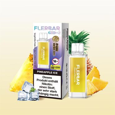 [Paket] 10 x Flerbar Pods - Pineapple Ice - 20mg Nikotin