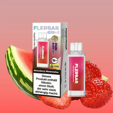 [Paket] 10 x Flerbar Pods - Strawberry Watermelon - 20mg Nikotin