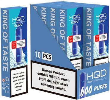 [Paket] 10x HQD Surv - Blue Razz / Blurry Berry