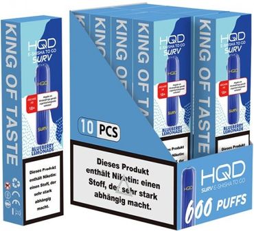 [Paket] 10x HQD Surv - Blueberry Lemonade
