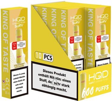 [Paket] 10x HQD Surv - Strawberry Lemonade