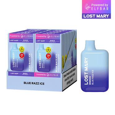 [Paket] 10 x Lost Mary BM600 - Blue Razz Ice 20mg Nikotin