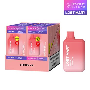 [Paket] 10 x Lost Mary BM600 - Cherry Ice 20mg Nikotin