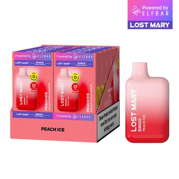 [Paket] 10 x Lost Mary BM600 - Juicy Peach / Peach Ice 20mg Nikotin