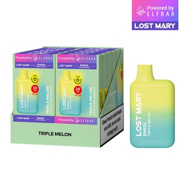 [Paket] 10 x Lost Mary BM600 - Triple Melon 20mg Nikotin
