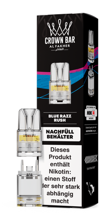 [Paket] 10x Al Fakher Mini 3K Pod - Blue Razz Rush - 20mg Nikotingehalt