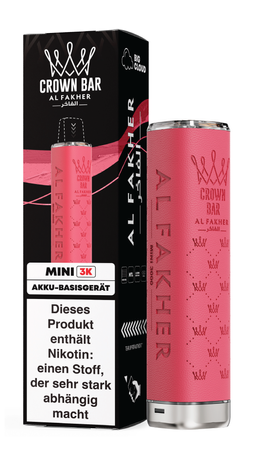 [Paket] 10x Al Fakher Mini 3k Akkuträger - Farbe: Pink - 550 mAh