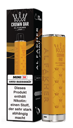 [Paket] 10x Al Fakher Mini 3k Akkuträger - Farbe: Yellow - 550 mAh