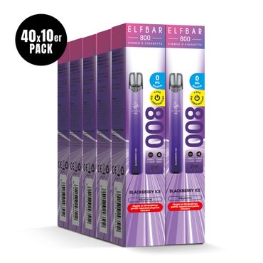 [Paket] 10x ELFBAR 800 Blackberry Ice Nikotinfrei