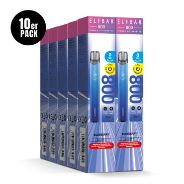 [Paket] 10x ELFBAR 800 Blueberry Nikotinfrei
